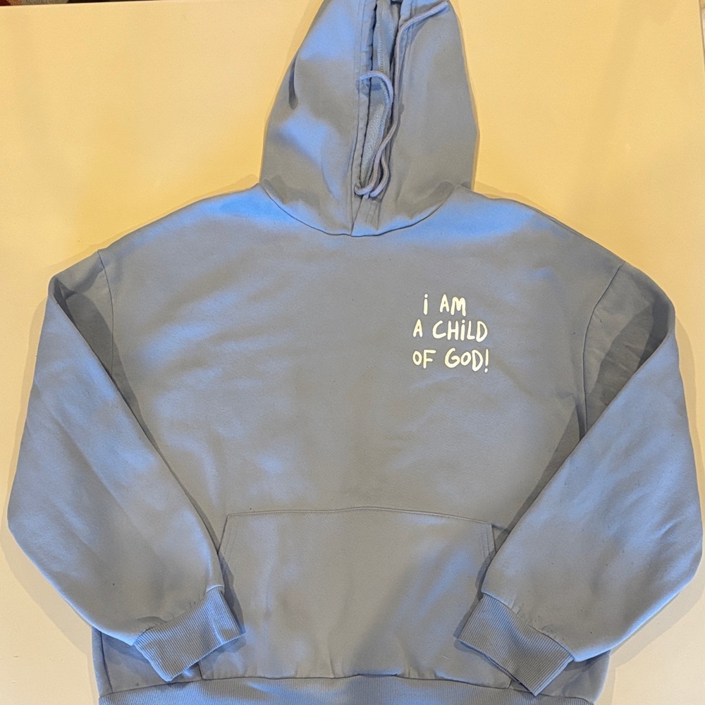 Gildan Light Blue Hoodie with Inspirational Message